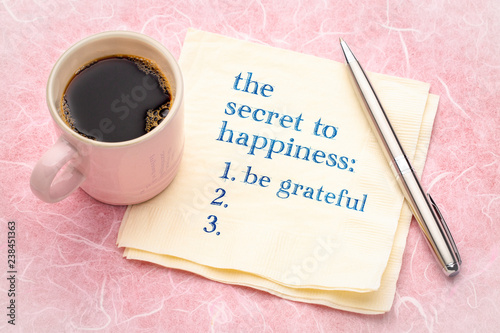 Foto the secret to happiness