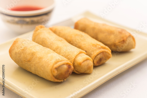 Portion of Chinese rolls