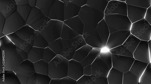 Jogi Dark Gray - 60fps 4k Colored Pattern Video Background Loop // A honeycomb-like evolving dark gray 3D structure that makes up for a surprisingly cool motion background. photo