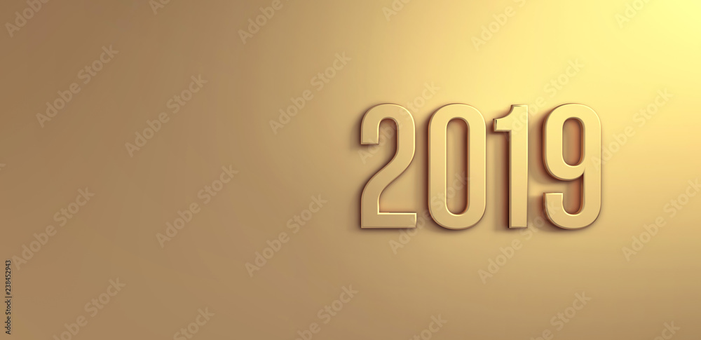 Gold Greeting card 2019 Gold Greeting card 2019