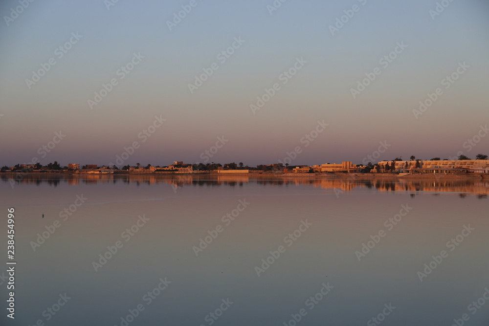 Qarun Lake at Sunset