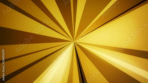 Arba Gold - 60fps 4k Bright Wedges Texture Video Background Loop // This elegant video loop is constructed out of numerous wedge shaped graphical elements all evolving around a central point, lighted 