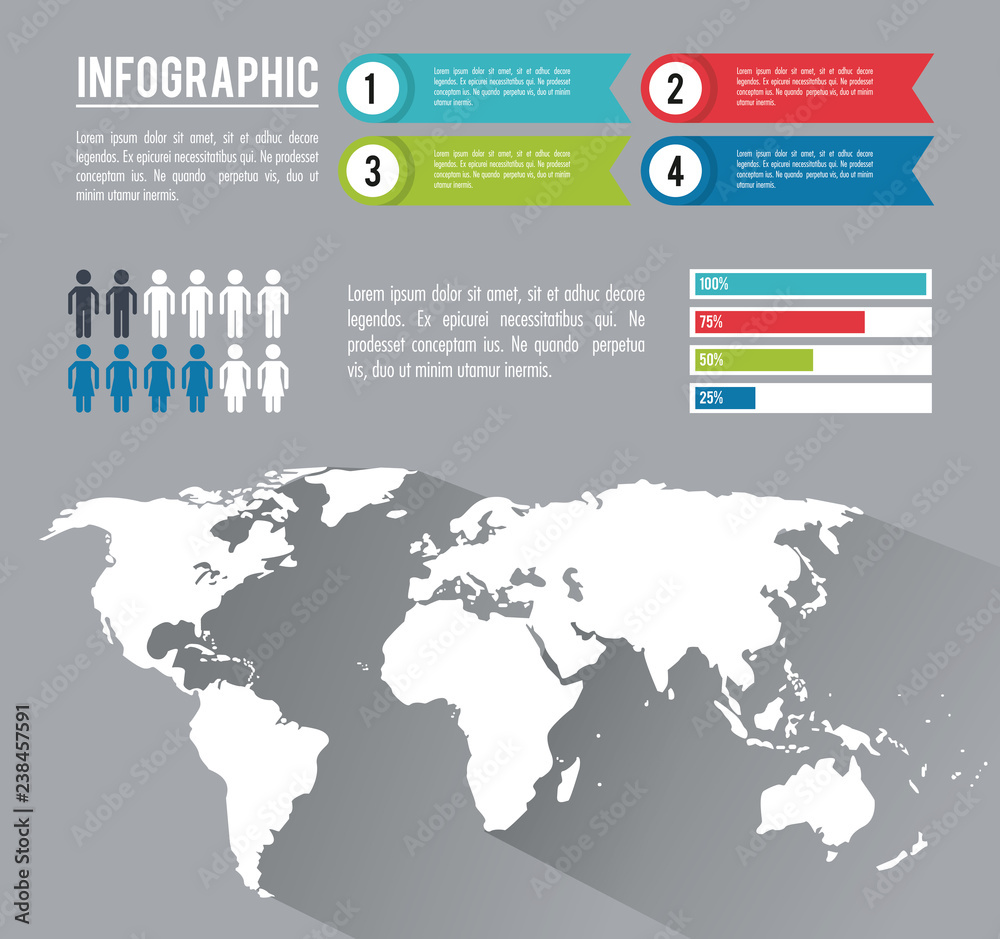 infographic whole world