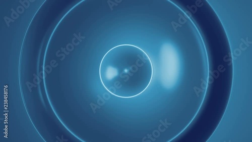 Blue Flow 3 - 60fps 4k Abstract Ripples Video Background Loop // Massive concentric circles evolve from inside out. Stylish and kind of hypnotic. The texture has a 3D glass look to it.