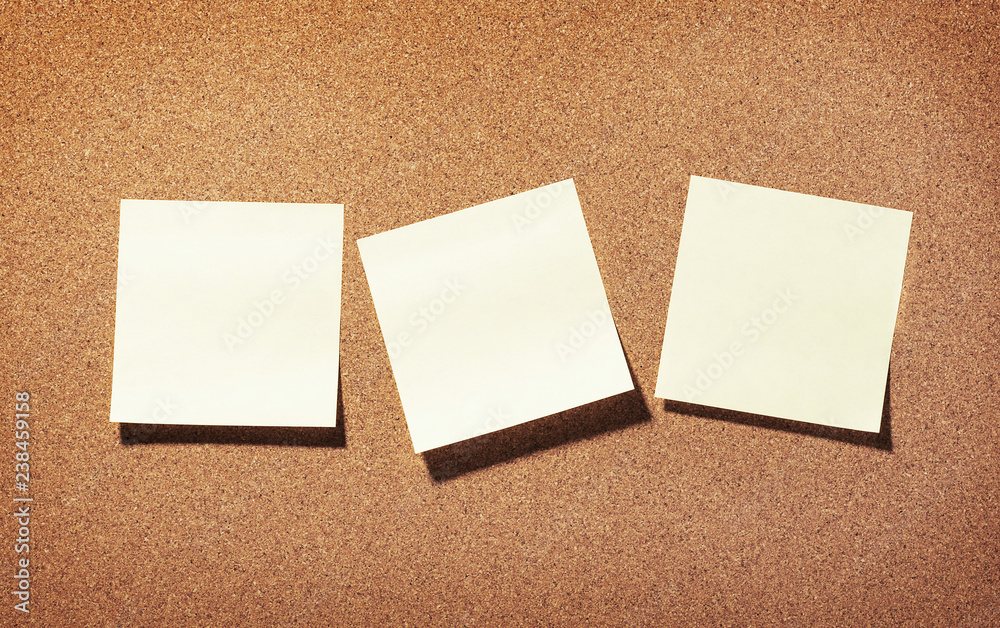 Post-it on a brown background. Post-it on a brown background.
