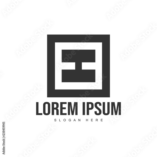 Initial letter logo template. Minimalist letter logo template