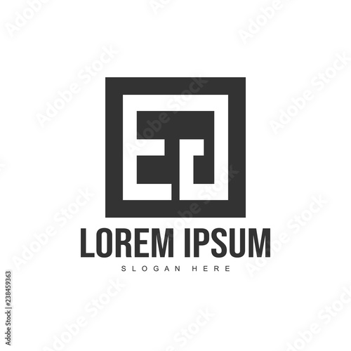 Initial letter logo template. Minimalist letter logo template