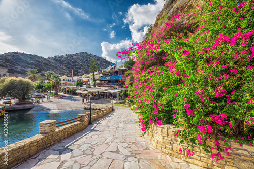 Fototapeta Naklejka Na Ścianę i Meble -  Old town of Agial Galini, Crete, Grece, Europe