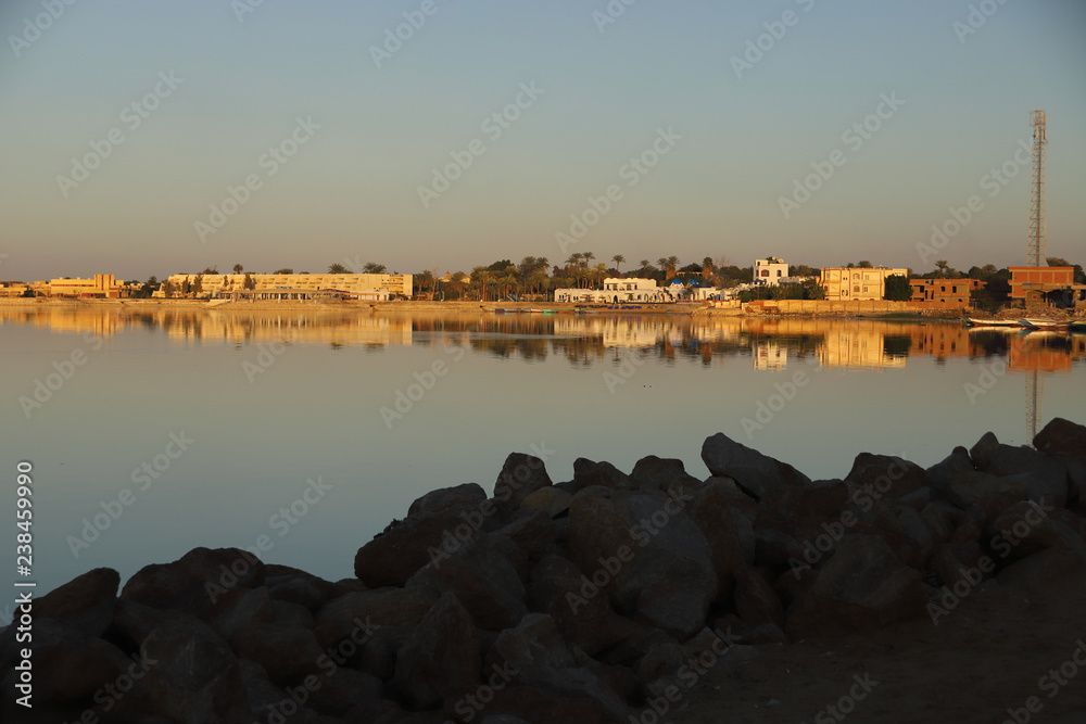 Qarun Lake at the afternoon