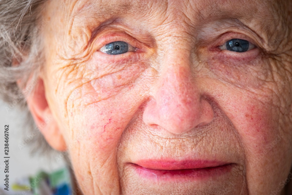 Close-up portrait of smiling senior woman Close-up portrait of smiling senior woman