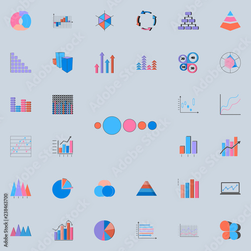 Dynamic scheme icon. Charts & Diagramms icons universal set for web and mobile