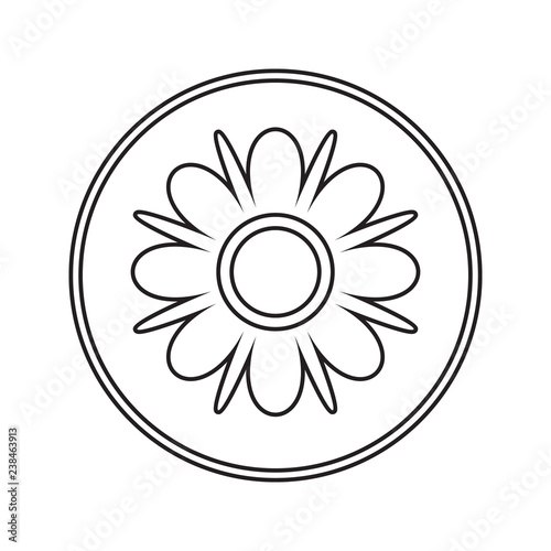 flower icon. Element of cyber security for mobile concept and web apps icon. Thin line icon for website design and development  app development