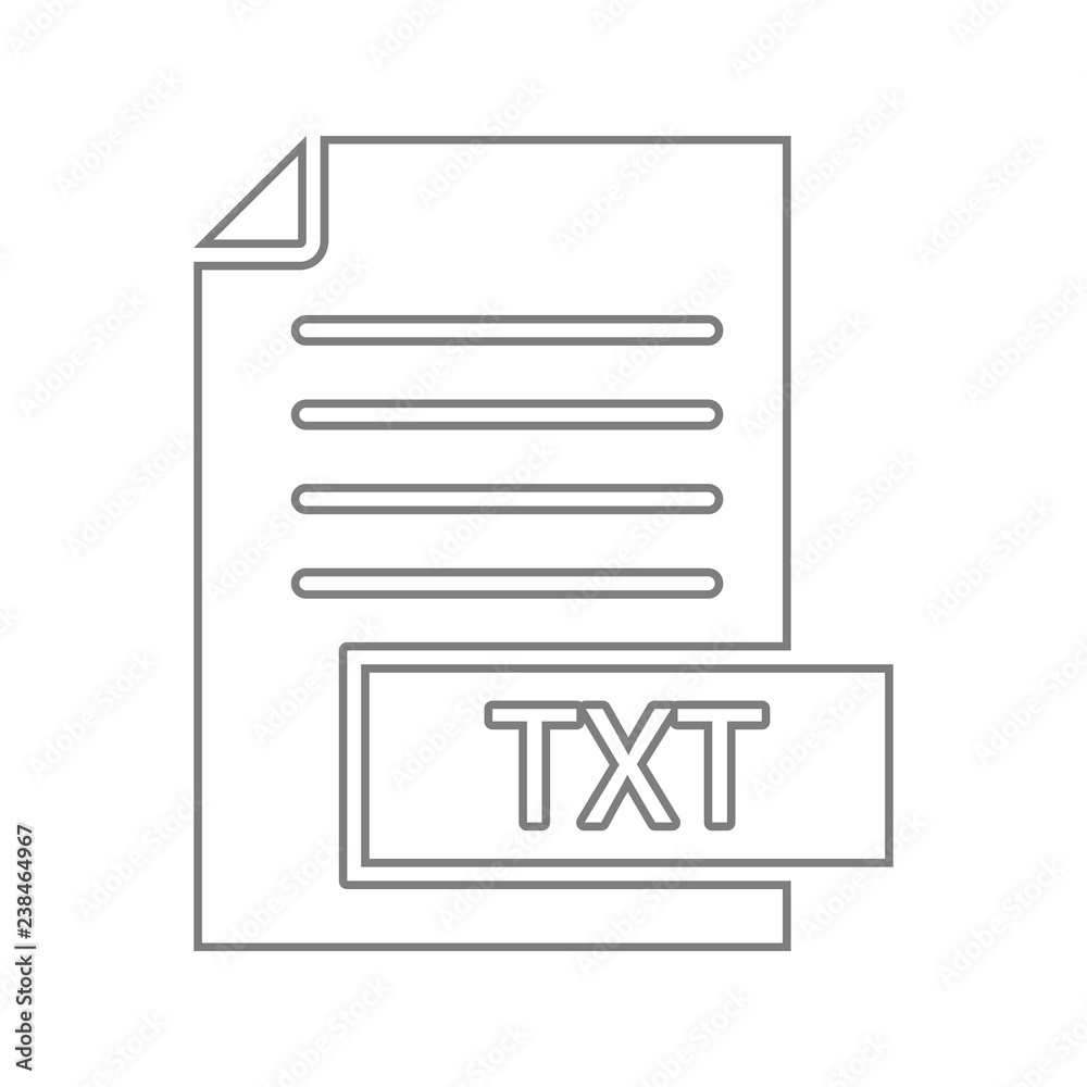 format file txt icon. Element of cyber security for mobile concept and web apps icon. Thin line icon for website design and development, app development format file txt icon. Element of cyber security for mobile concept and web apps icon. Thin line icon for website design and development, app development