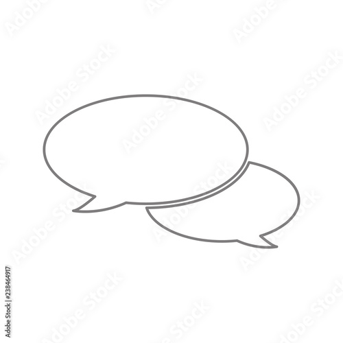 Speech baloon icon. Element of cyber security for mobile concept and web apps icon. Thin line icon for website design and development, app development