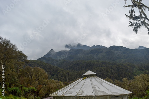 Mountain landscapes at Bujuku Valley  Rwenzori Mountains  Uganda
