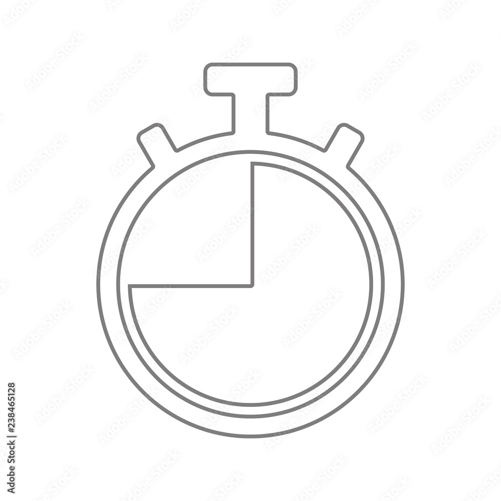 Stopwatch icon. Element of cyber security for mobile concept and web apps icon. Thin line icon for website design and development, app development Stopwatch icon. Element of cyber security for mobile concept and web apps icon. Thin line icon for website design and development, app development