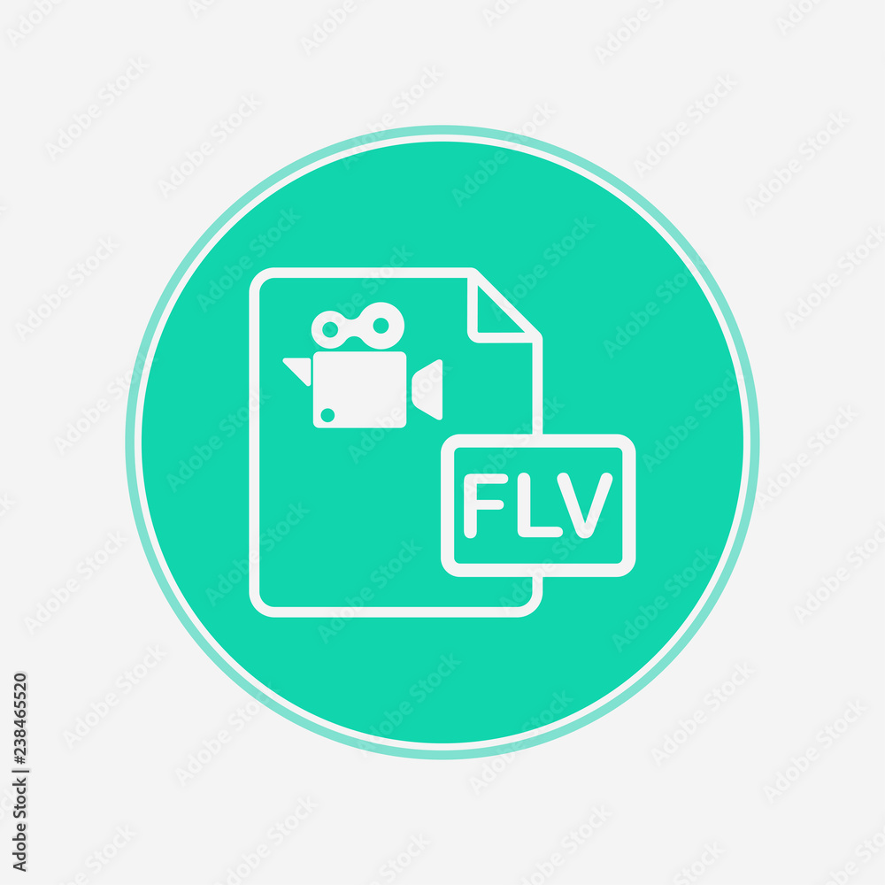 Video file vector icon sign symbol Video file vector icon sign symbol
