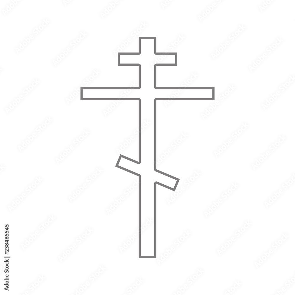 Religious cross icon. Element of cyber security for mobile concept and web apps icon. Thin line icon for website design and development, app development Religious cross icon. Element of cyber security for mobile concept and web apps icon. Thin line icon for website design and development, app development