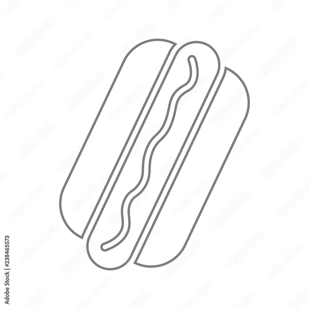 hot dog icon. Element of cyber security for mobile concept and web apps icon. Thin line icon for website design and development, app development hot dog icon. Element of cyber security for mobile concept and web apps icon. Thin line icon for website design and development, app development