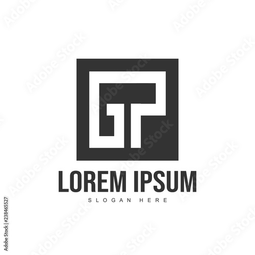 Initial letter logo template. Minimalist letter logo template