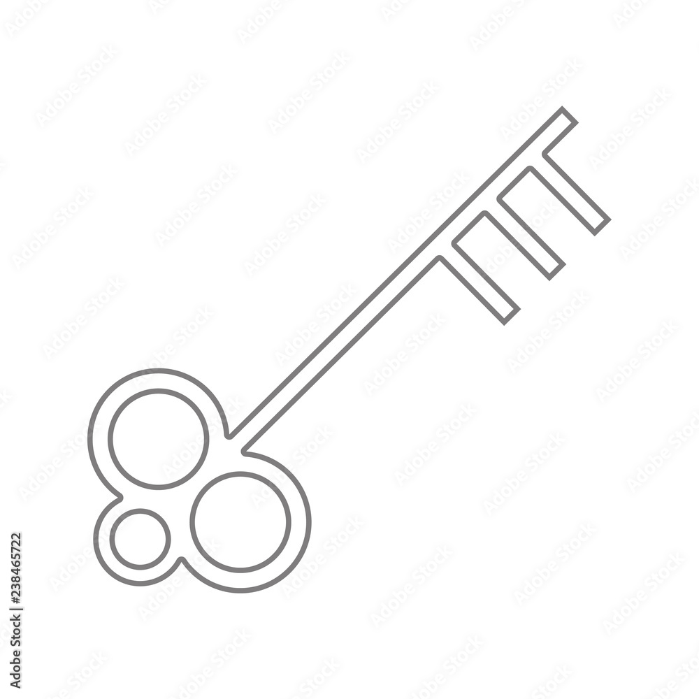 Key icon. Element of cyber security for mobile concept and web apps icon. Thin line icon for website design and development, app development Key icon. Element of cyber security for mobile concept and web apps icon. Thin line icon for website design and development, app development