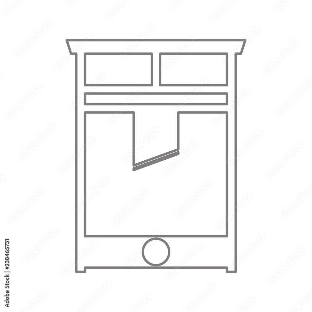 Guillotine icon. Element of cyber security for mobile concept and web apps icon. Thin line icon for website design and development, app development Guillotine icon. Element of cyber security for mobile concept and web apps icon. Thin line icon for website design and development, app development