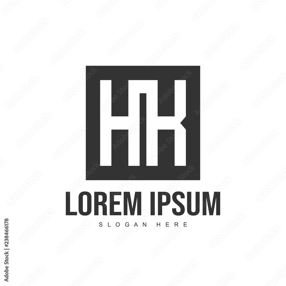 Obraz premium Initial letter logo template. Minimalist letter logo template