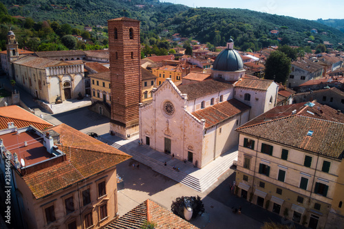 Church at the town of Pietransanta in Italy