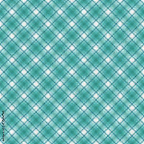 Blue Plaid Seamless Pattern - Whimsical plaid design in fun colors for Christmas