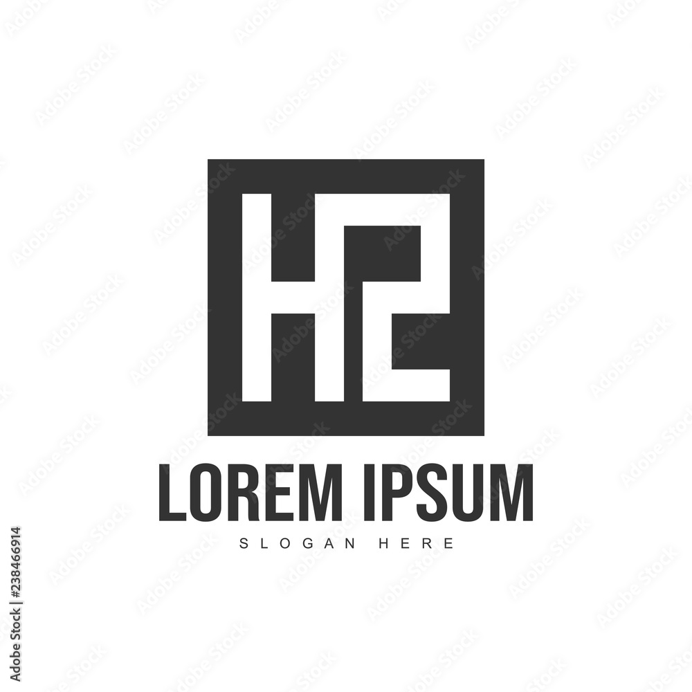 Fototapeta premium Initial letter logo template. Minimalist letter logo template