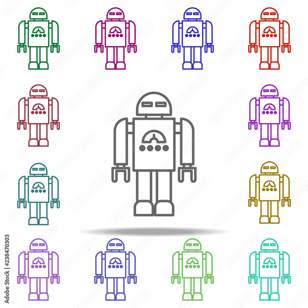robot icon. Elements of intelligence in multi color style icons. Simple icon for websites, web design, mobile app, info graphics robot icon. Elements of intelligence in multi color style icons. Simple icon for websites, web design, mobile app, info graphics