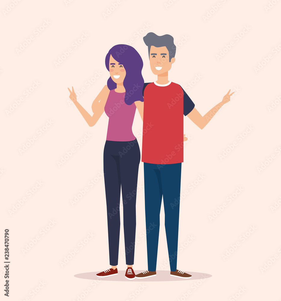 couple avatar characters icons couple avatar characters icons