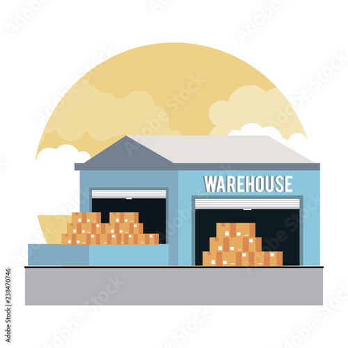 Warehouse logistics building