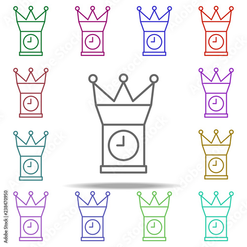 prime time icon. Element of time value icon for mobile concept and web apps. Thin line prime time icon can be used for web and mobile on white background