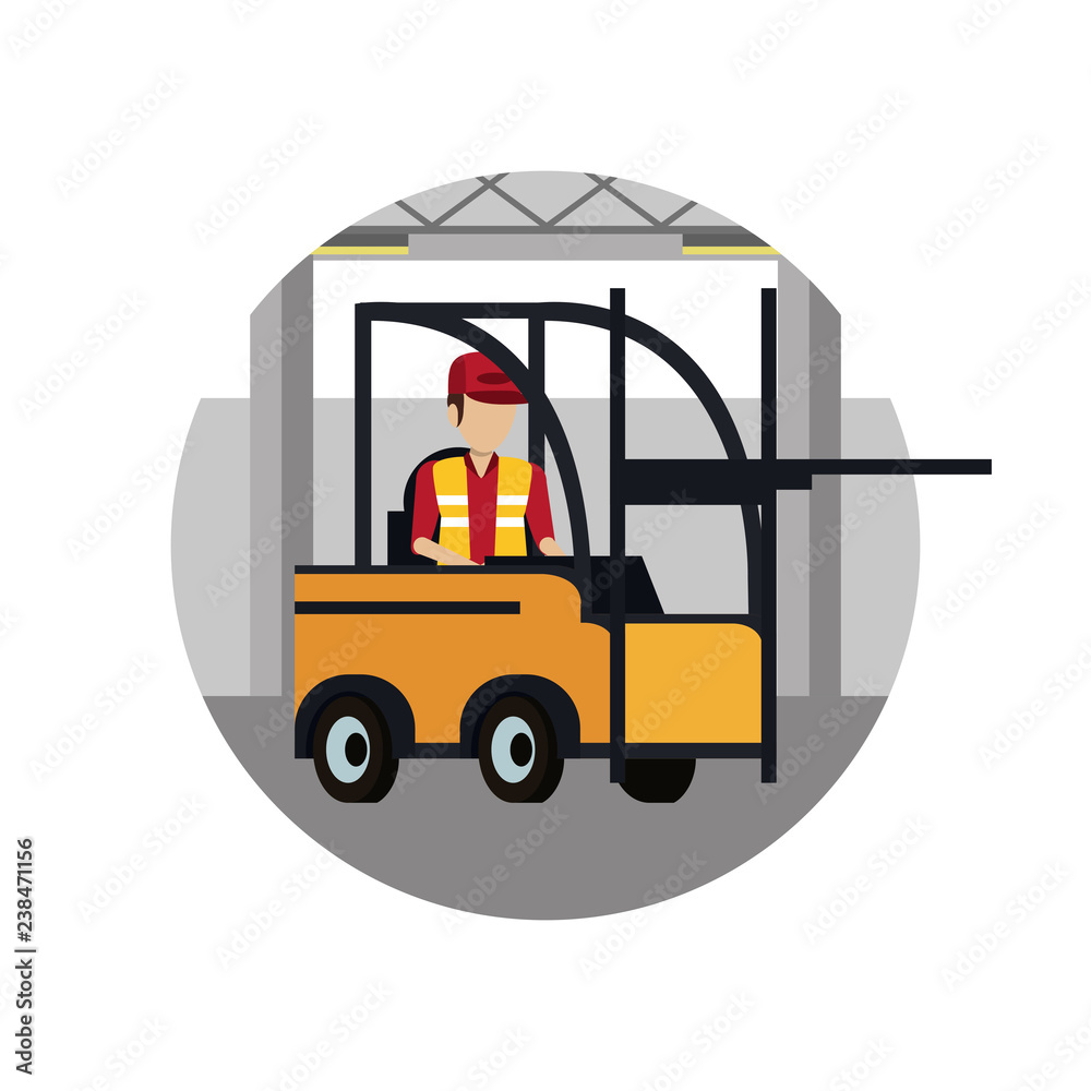 Naklejka premium Delivery and logistics
