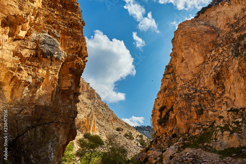 Rock formations in the Avakas gorge