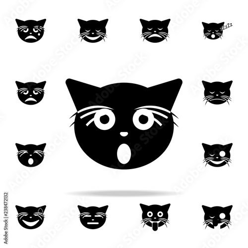 o my God cat icon. cat smile icons universal set for web and mobile