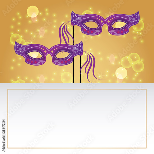Mardi gras card