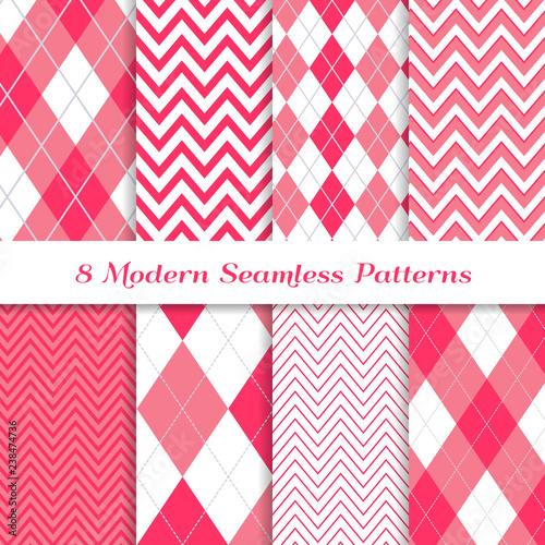 Raspberry Pink Chevron and ...