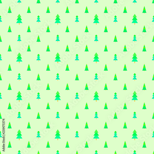 Seamless pattern with christmas trees. Abstract geometric wallpaper. Print for textiles, fabrics, polygraphy, posters. Greeting cards © mikabesfamilnaya