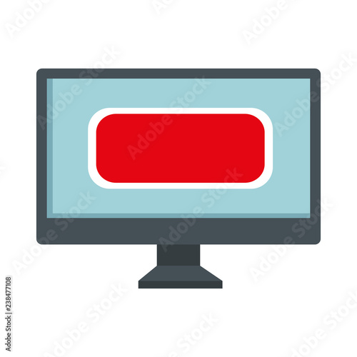 computer desktop isolated icon