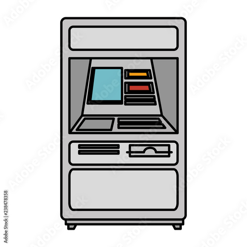 atm machine isolated icon