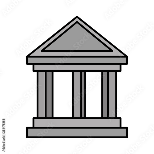 bank building isolated icon