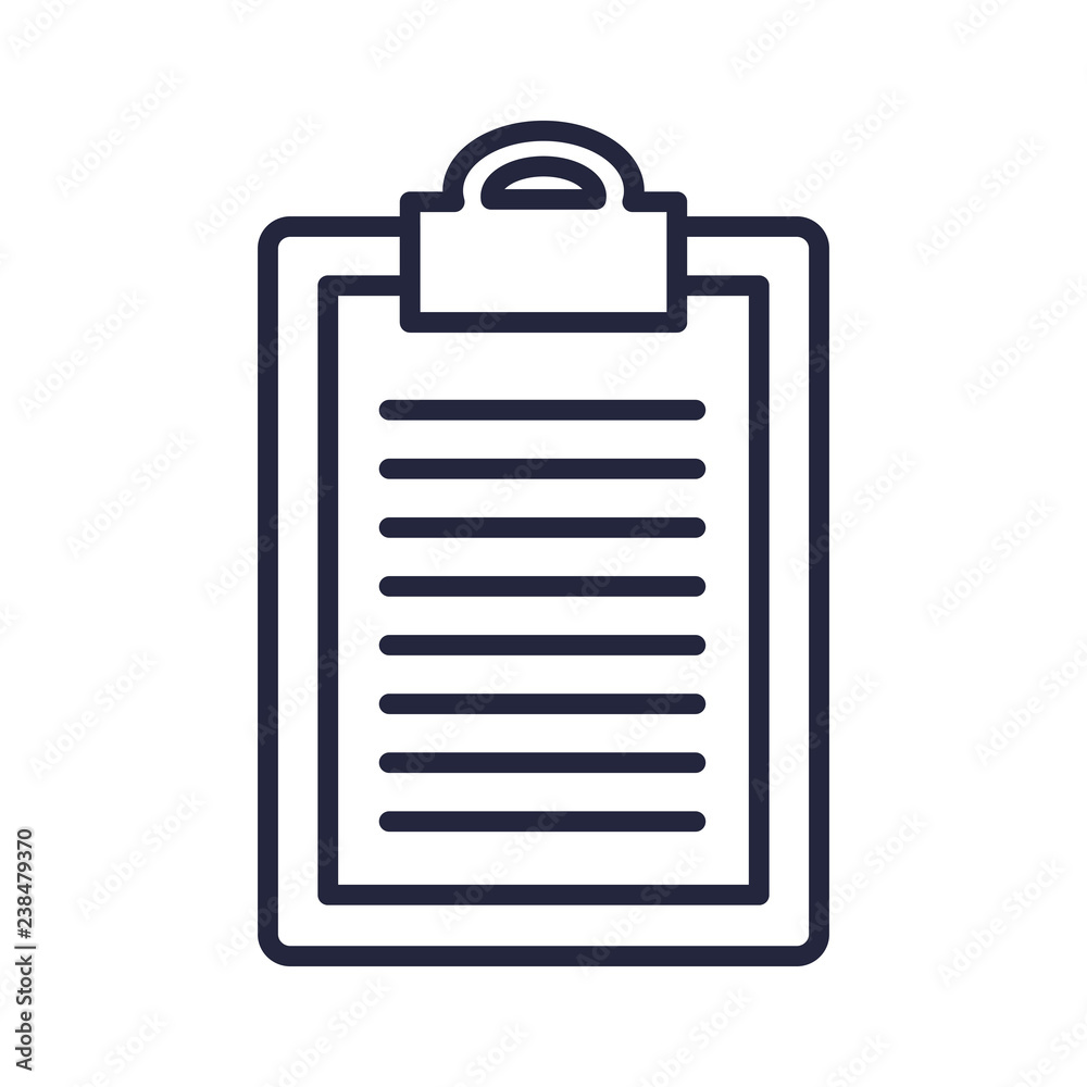 clipboard document isolated icon clipboard document isolated icon