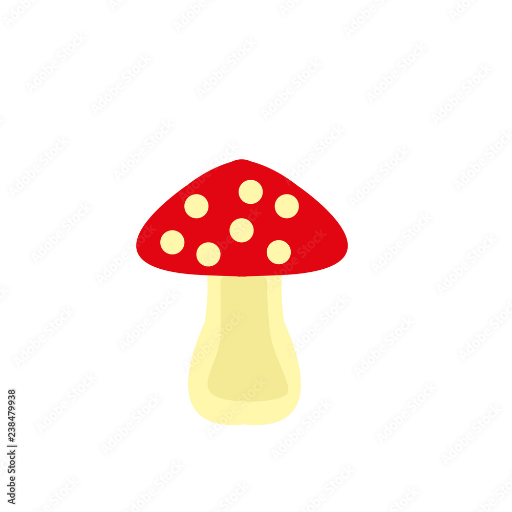 Mushroom icon, vector vegetable illustration, healthy food Mushroom icon, vector vegetable illustration, healthy food