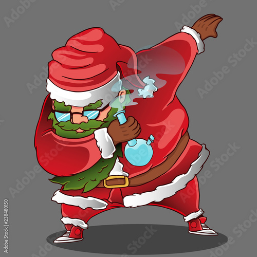 santa bong weed style