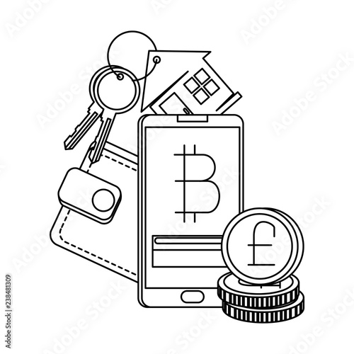 smartphone with bitcoin commerce