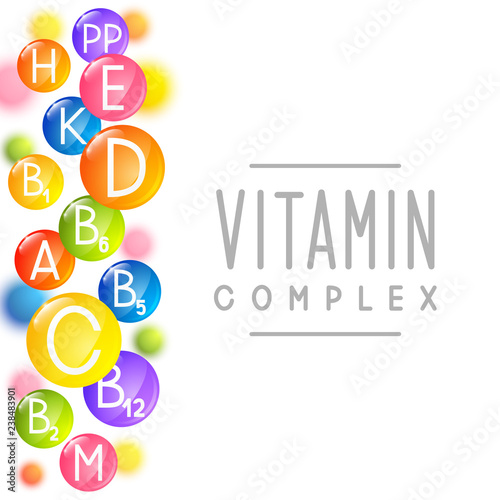 Vitamins background for Your design