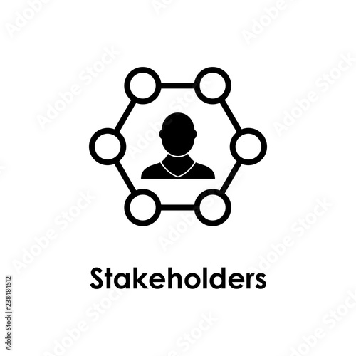 man, hexagon, stakeholders icon. One of business collection icons for websites, web design, mobile app photo