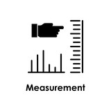measurement, hand, chart icon. One of business collection icons for websites, web design, mobile app